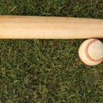 Baseball bat and ball