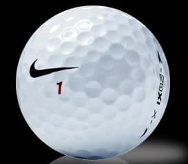 A Nike 20XI-X golf ball from Found Golf Balls.